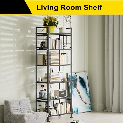 6-Wire Metal Standing Storage Shelf Rack Black V51295