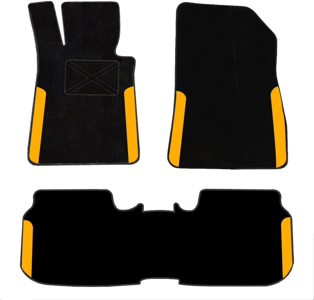 Black Red Polyester Car Floor Mats for TRAX 2019 M15447