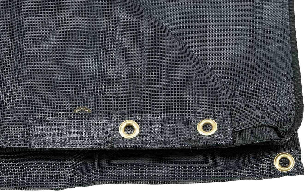 7' x 20' Vinyl Coated Mesh Tarps Cover with Double Pocket B72476