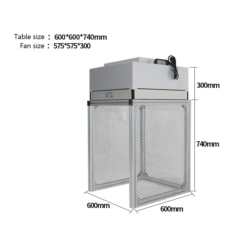 110V Vertical Laminar Flow Hood Clean Bench with HEPA O732