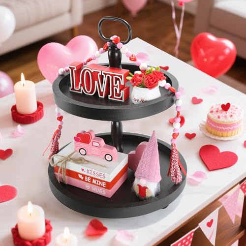Halloween Decorations and Wooden Two Tiered Tray Stand M165601
