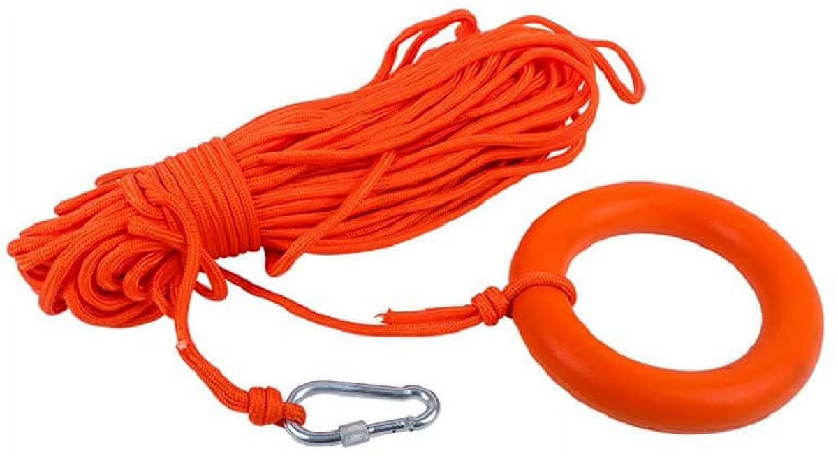 98.4FT Floating Throwing Rope Rescue Lifeline with Hand Ring F724