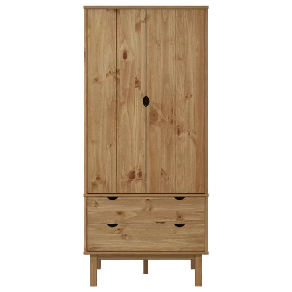 Solid Wood Pine Wardrobe U337