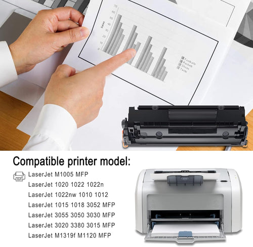 1 Pack 12A Q2612A Toner Cartridge B594074