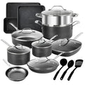20 Piece Nonstick Cookware Bakeware Set Blue X9074
