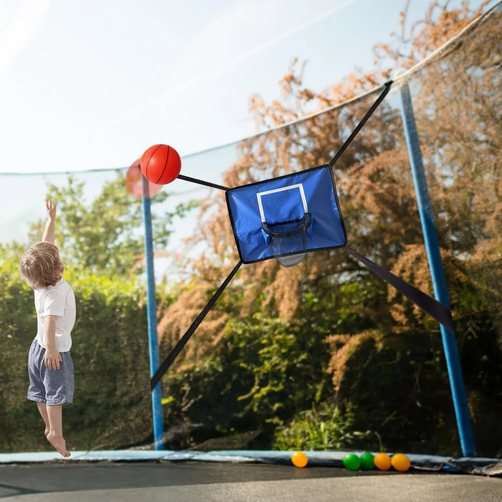 Mini Basketball Hoop for Trampoline with Enclosure Basketball Frame Replacement Trims Trampoline Accessory R798379