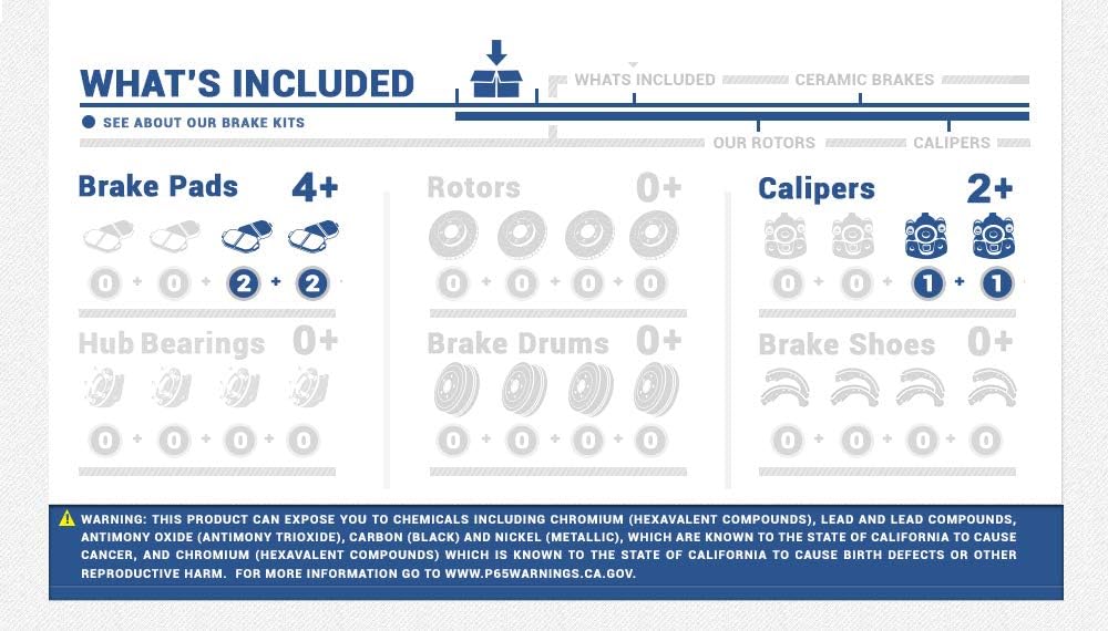 Black Powder Coated Calipers + Ceramic Brake Pads U374