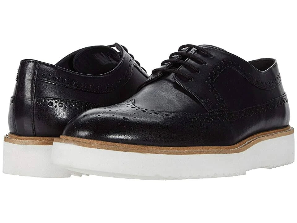 Black Leather Men's Shoes Y605