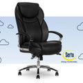 Black Bonded Leather Big & Tall Office Chair O86911