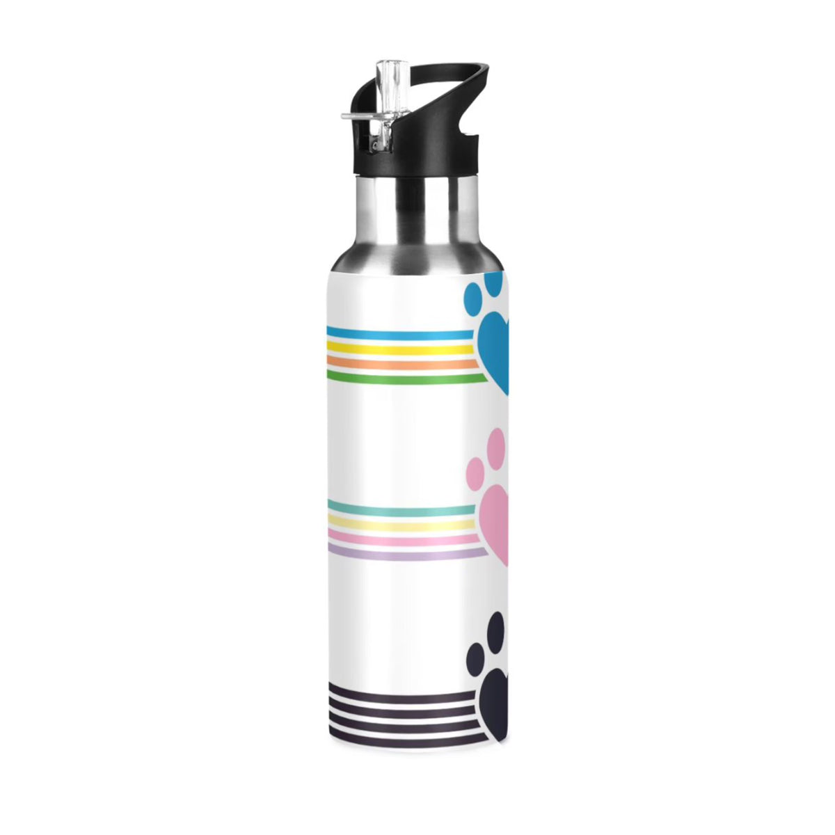 Stainless Steel Water Bottle with Straw Lid 20 OZ J6420