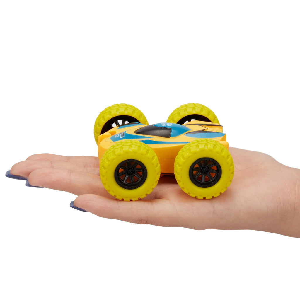Friction Powered Car Toys, Push and Go Toy Cars for Toddlers, Double-sided Stunt Flip Inertia Car, Pull Back Cars Set K2897