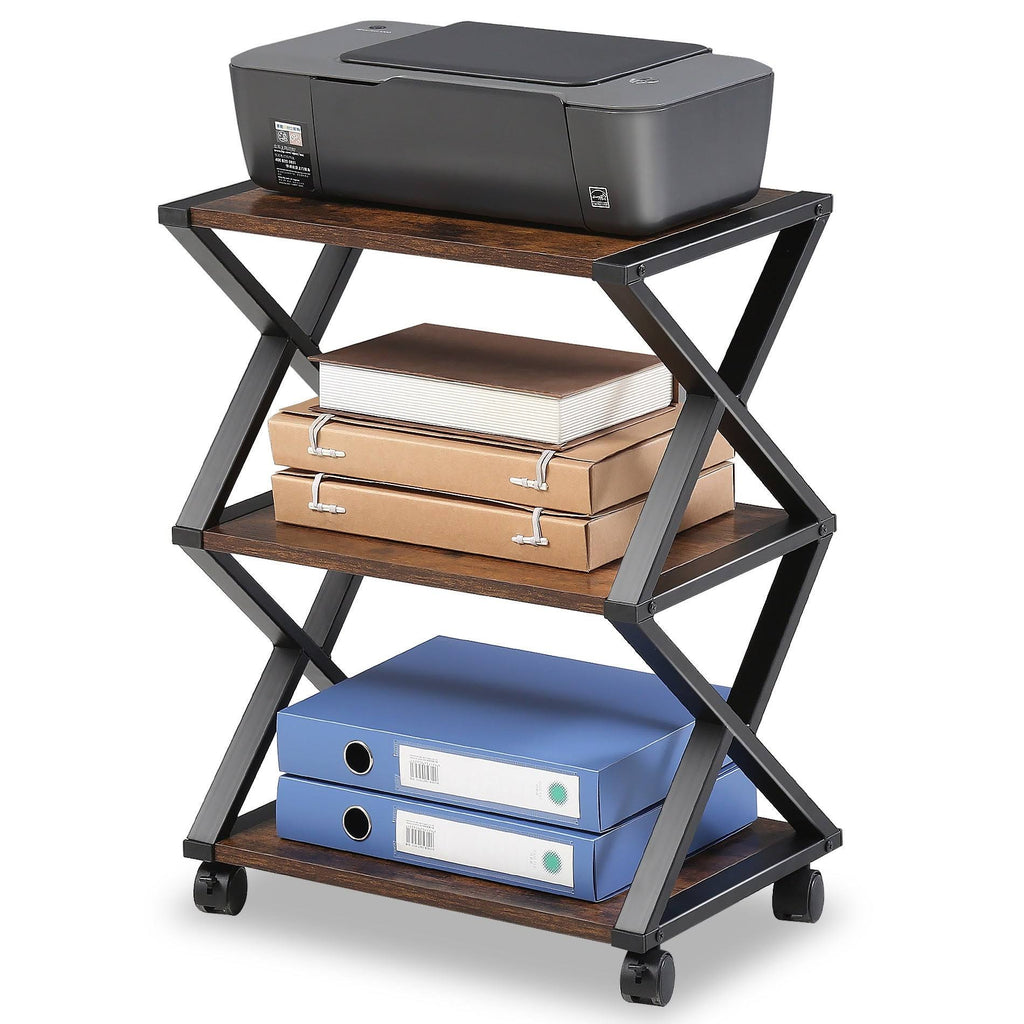 3 Tiers Wood and Metal Printer Stand E592