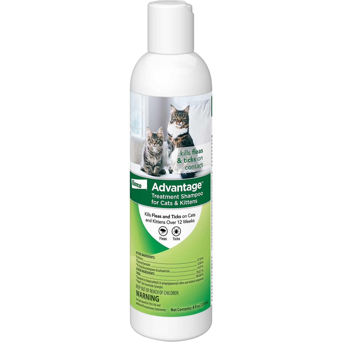 Flea & Tick Treatment Shampoo for Cats & Kittens C390