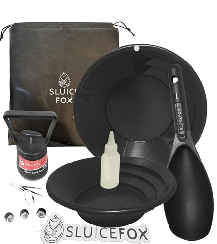 Gold Rush Panning Kit with Carry Bag; 10-Piece Prospecting Tools B753906