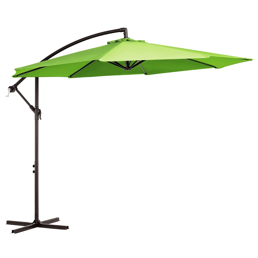 10ft Offset Hanging Cantilever Patio Umbrella Navy Blue Q347