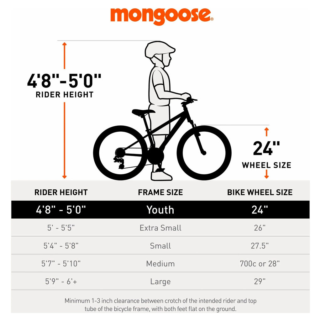 24-in. Mountain Bike, Black and Yellow, 21 Speeds M703870