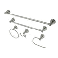 Satin Nickel Bathroom 5-Piece Accessory Set G857
