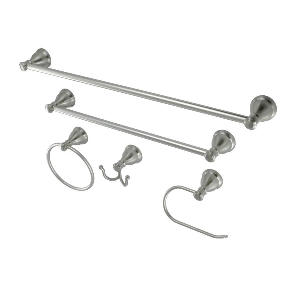 Satin Nickel Bathroom 5-Piece Accessory Set G857