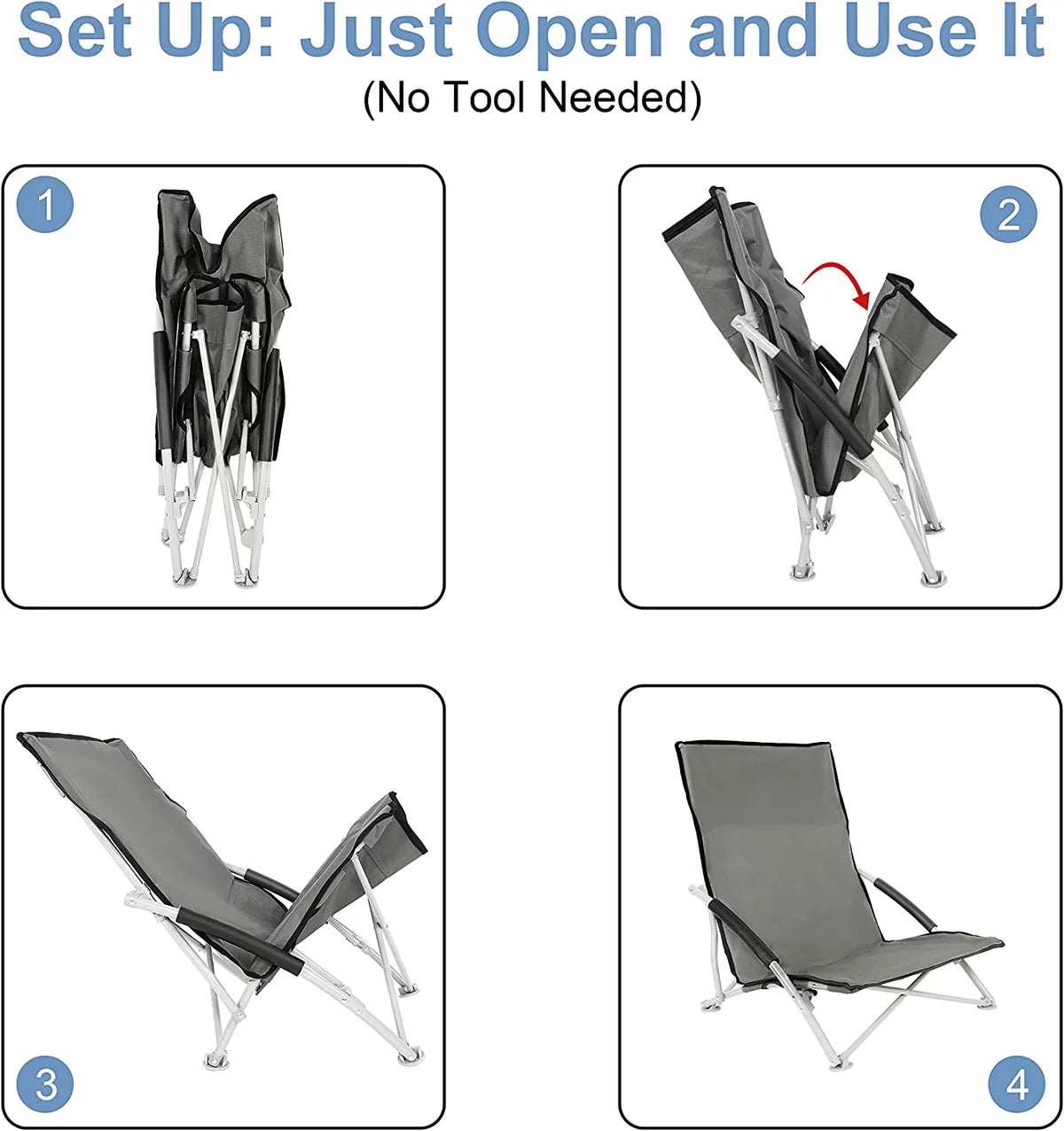 Folding Camping Chair with Carry Bag P4957