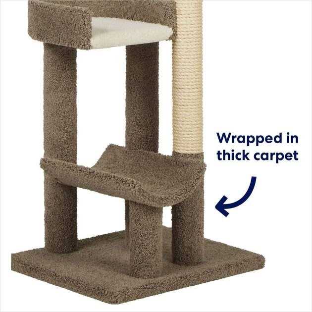 69-in Real Carpet Wooden Cat Tree F5136