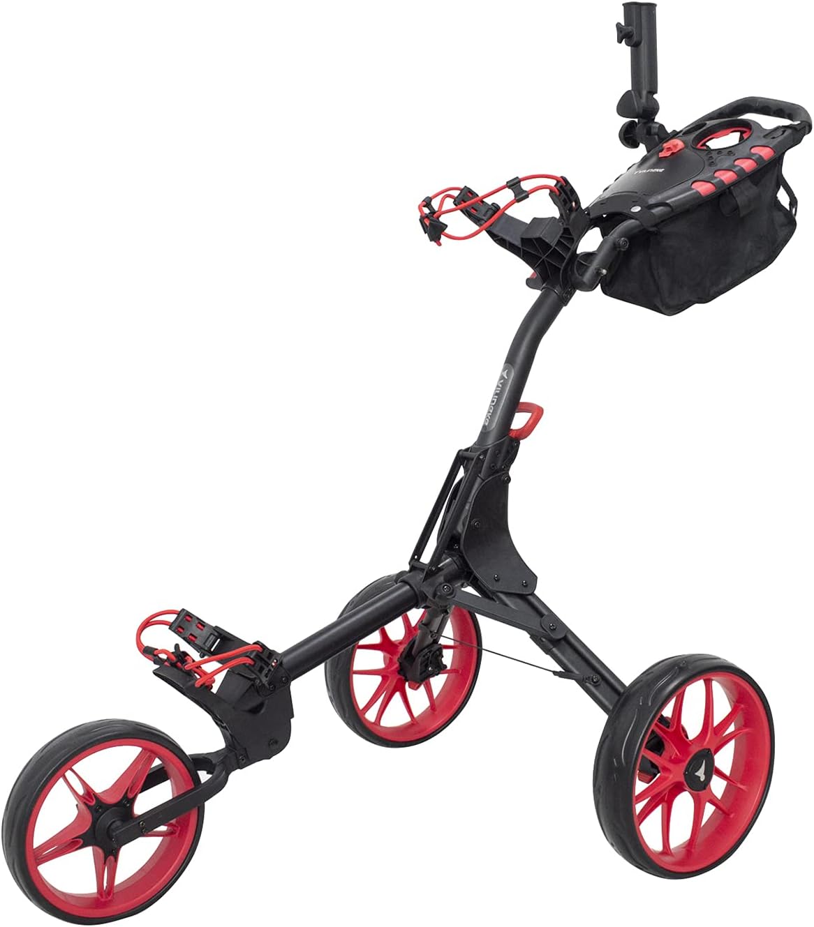 Compact 3 Wheel Push Cart Trolley with Foot Brake C945885