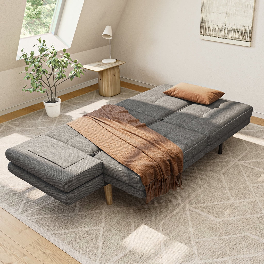 Dark Gray Convertible Futon Sofa Bed K6972