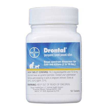 Cat Dewormer Tablets 18.2 mg Praziquantel 72.6 mg Pyrantel A90796