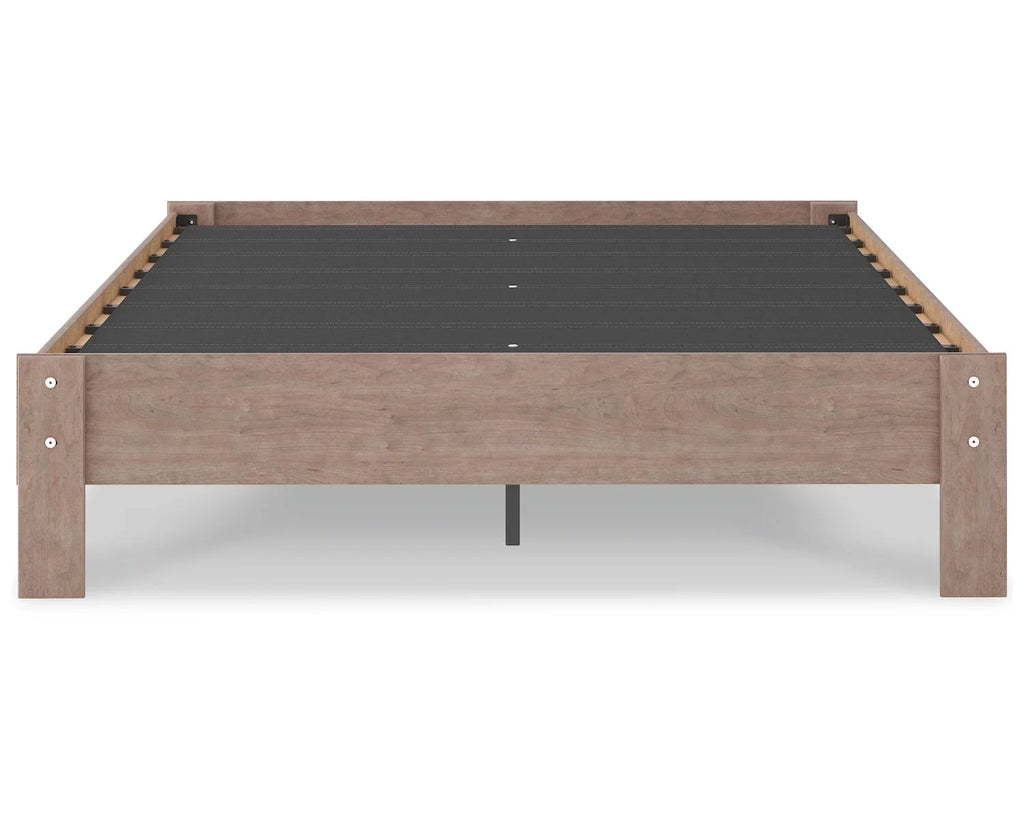 Queen Platform Bed Gray Q2584