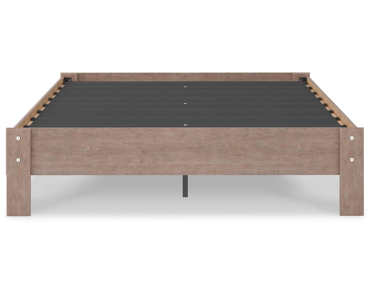 Queen Platform Bed Gray Q2584