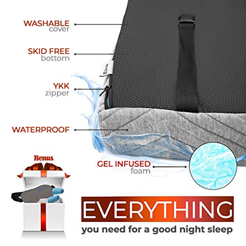 3" Cooling Gel Infused Memory Foam Travel Mattress with Carry Bag C8522