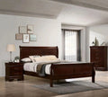 Queen Size Cherry Solidwood Sleigh Bed K749812