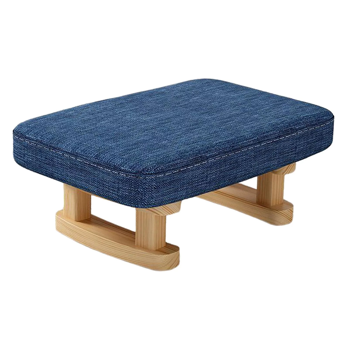 Blue Padded Small Ottoman Foot Rest J3365
