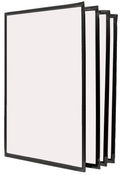 Black 8.5x11 Book Style Cafe Menu Cover (pkg of 10) W8552