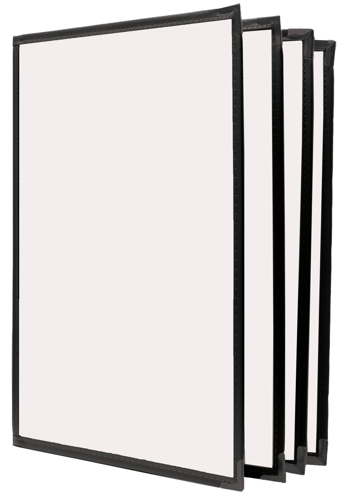 Black 8.5x11 Book Style Cafe Menu Cover (pkg of 10) W8552