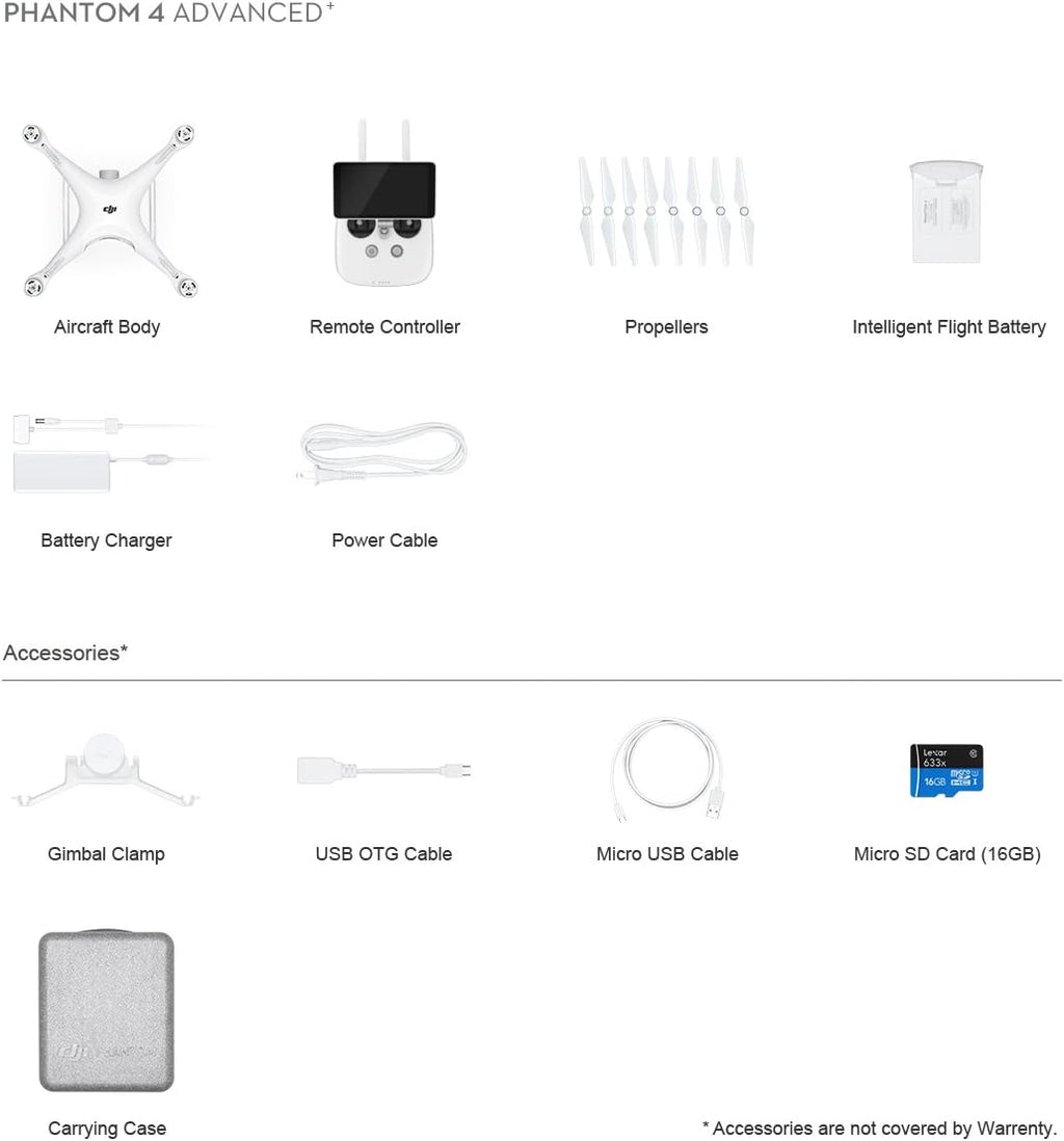Phantom 4 Advanced Plus Drone Quadcopter 4K Camera N399