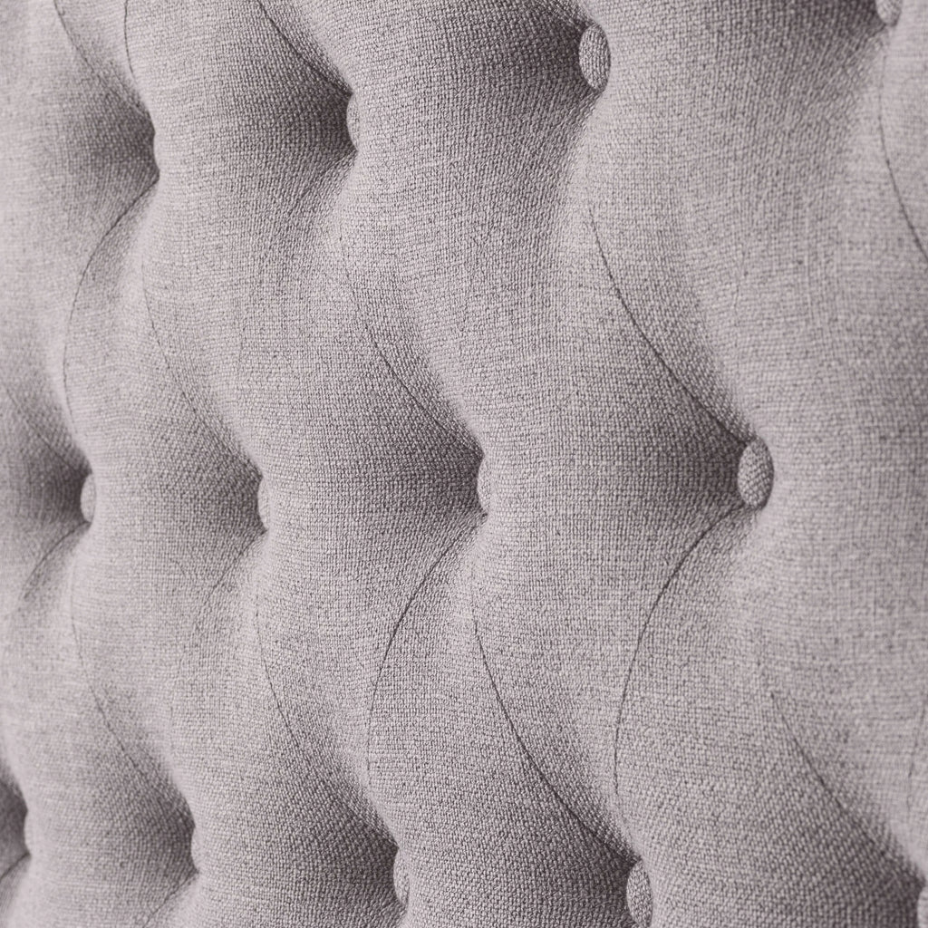 Tufted Fabric Wing Bed King O80731