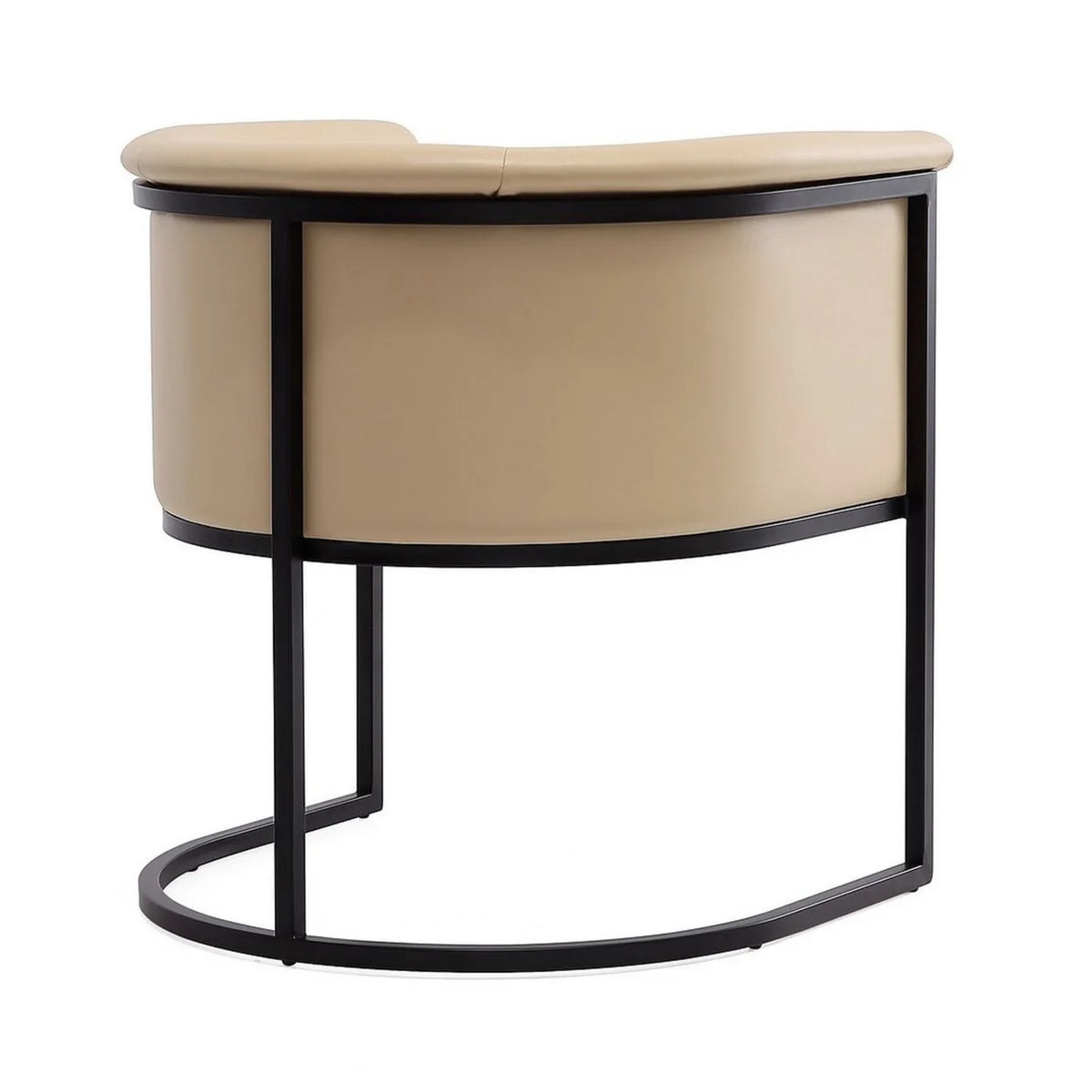 Tan and Black Faux Leather Dining Chair (Set of 2) F40326
