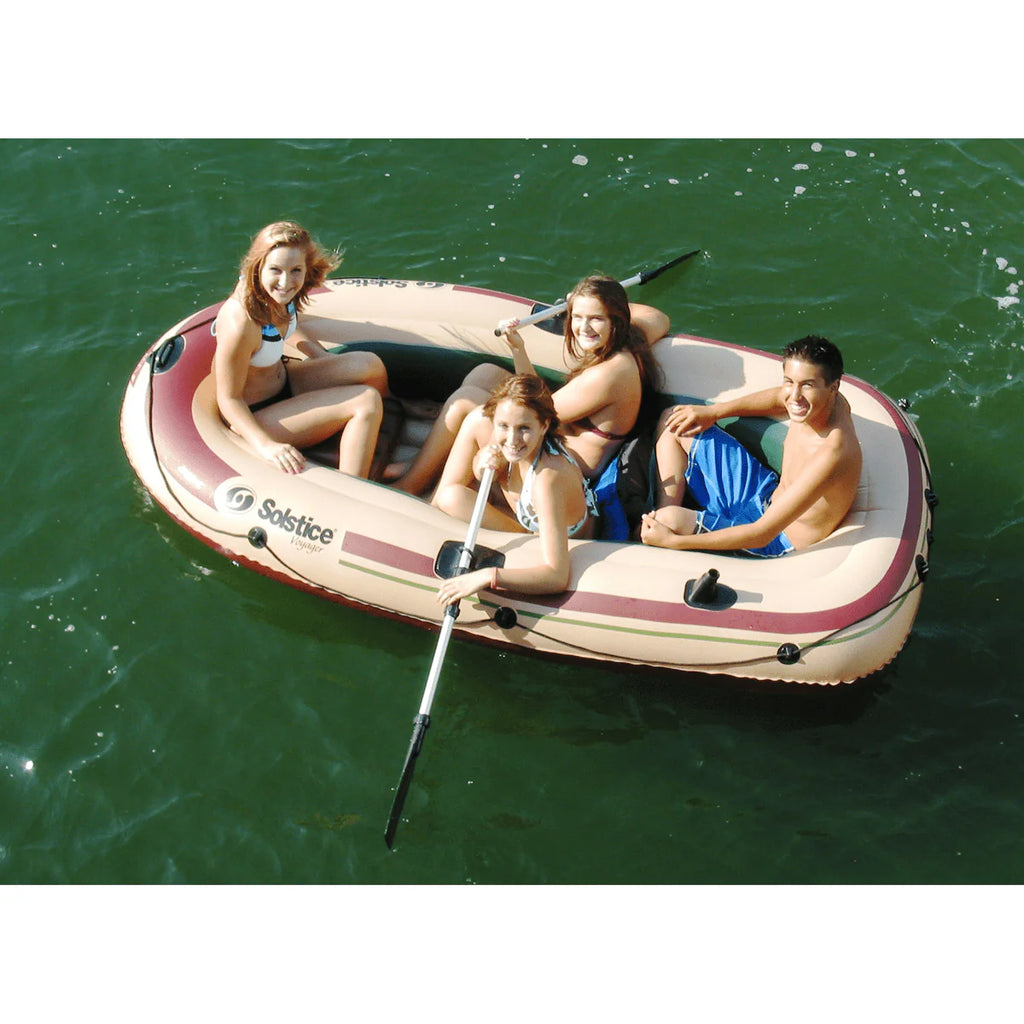 3-Person Inflatable Fishing Boat Kit with Oars and Pump F6928