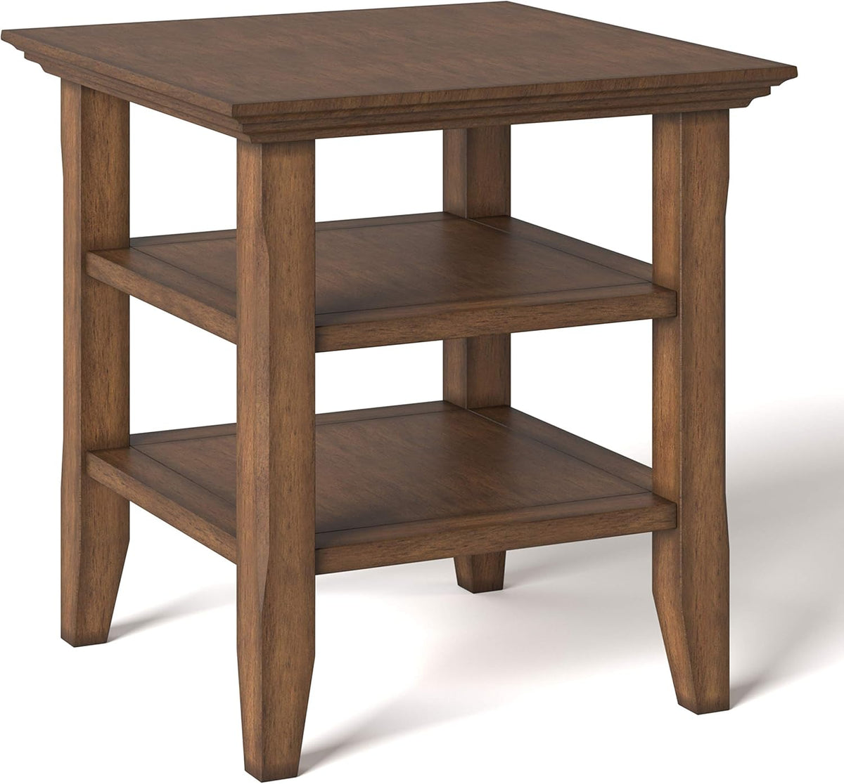 19 inch Rustic Natural Aged Brown End Table X328778