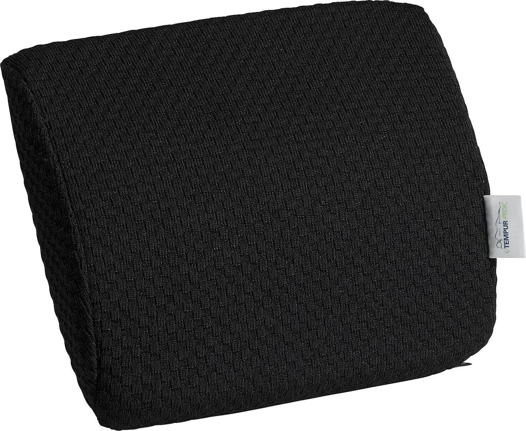 Black Travel Lumbar Cushion with Fabric Cover V7678