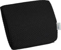 Black Travel Lumbar Cushion with Fabric Cover V7678