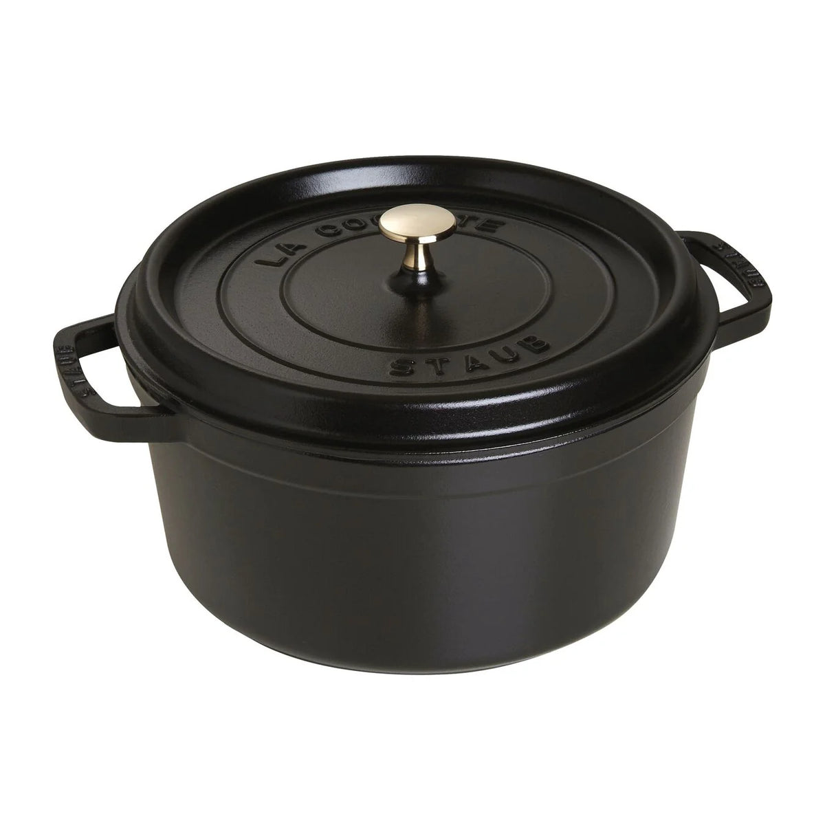 7 Qt. Cast Iron Round Dutch Oven in Black R79581