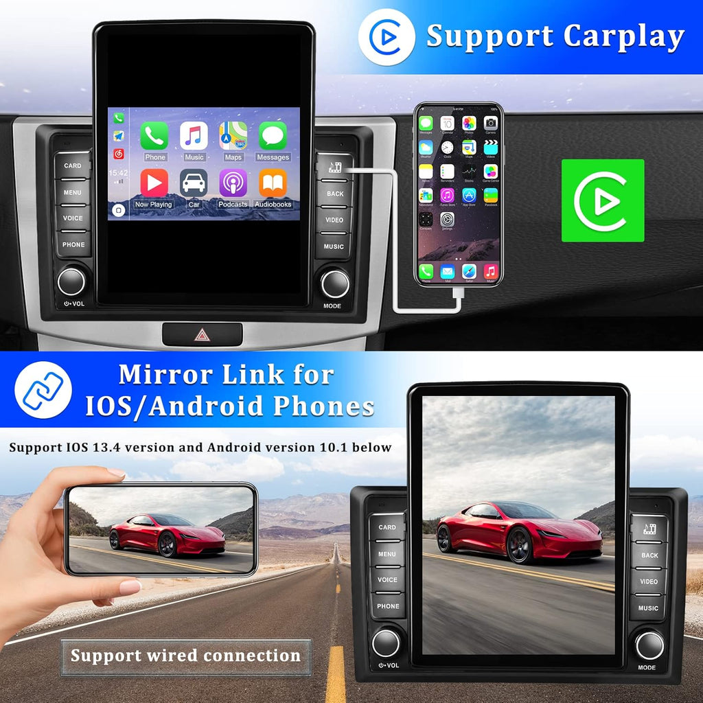 Double Din Car Stereo with Bluetooth and Backup Camera P984297
