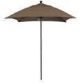 6& Patio Umbrella with Black Aluminum Pole Fiberglass Ribs Push Lift J300638
