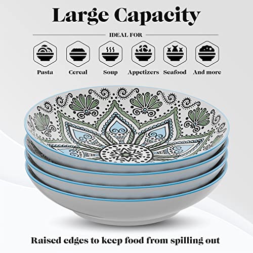 Set of 4 Large 9-inch Pasta Bowls S374062