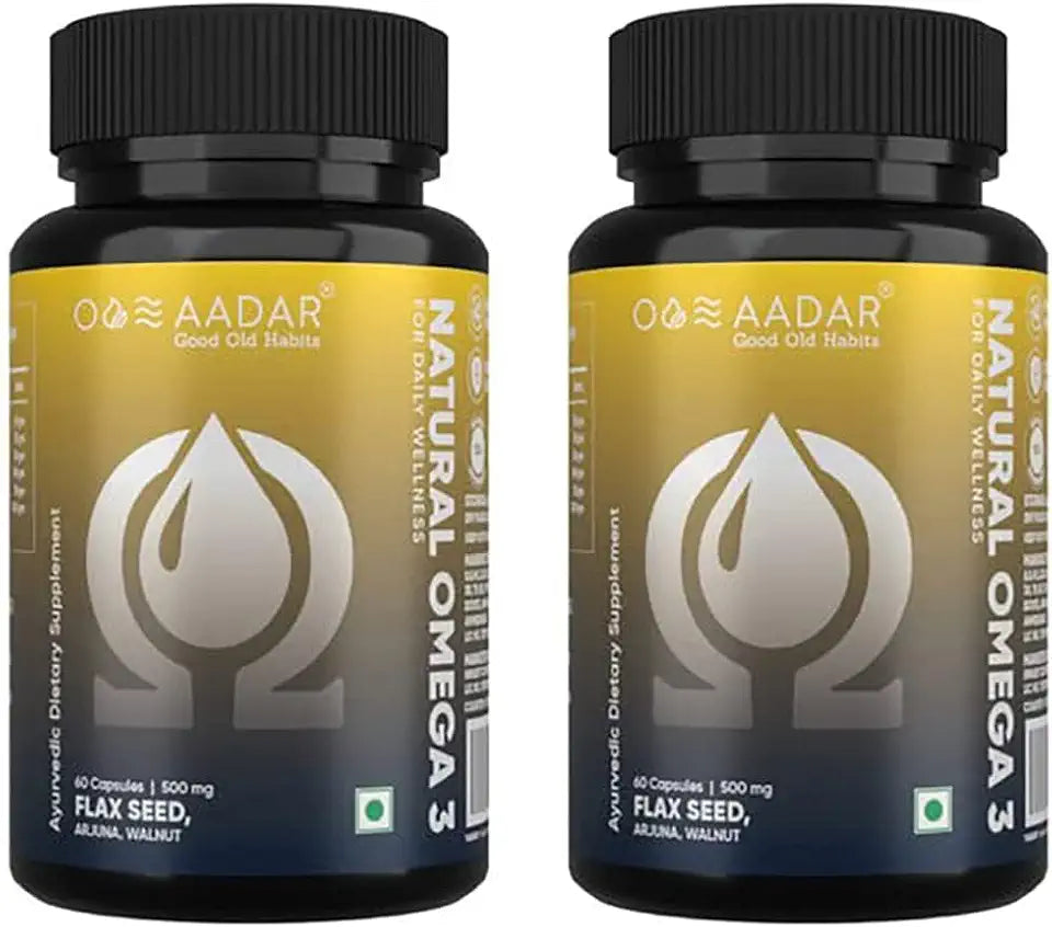 Vegan Omega 3 Flaxseed 60 Capsules Pack of 2 N652