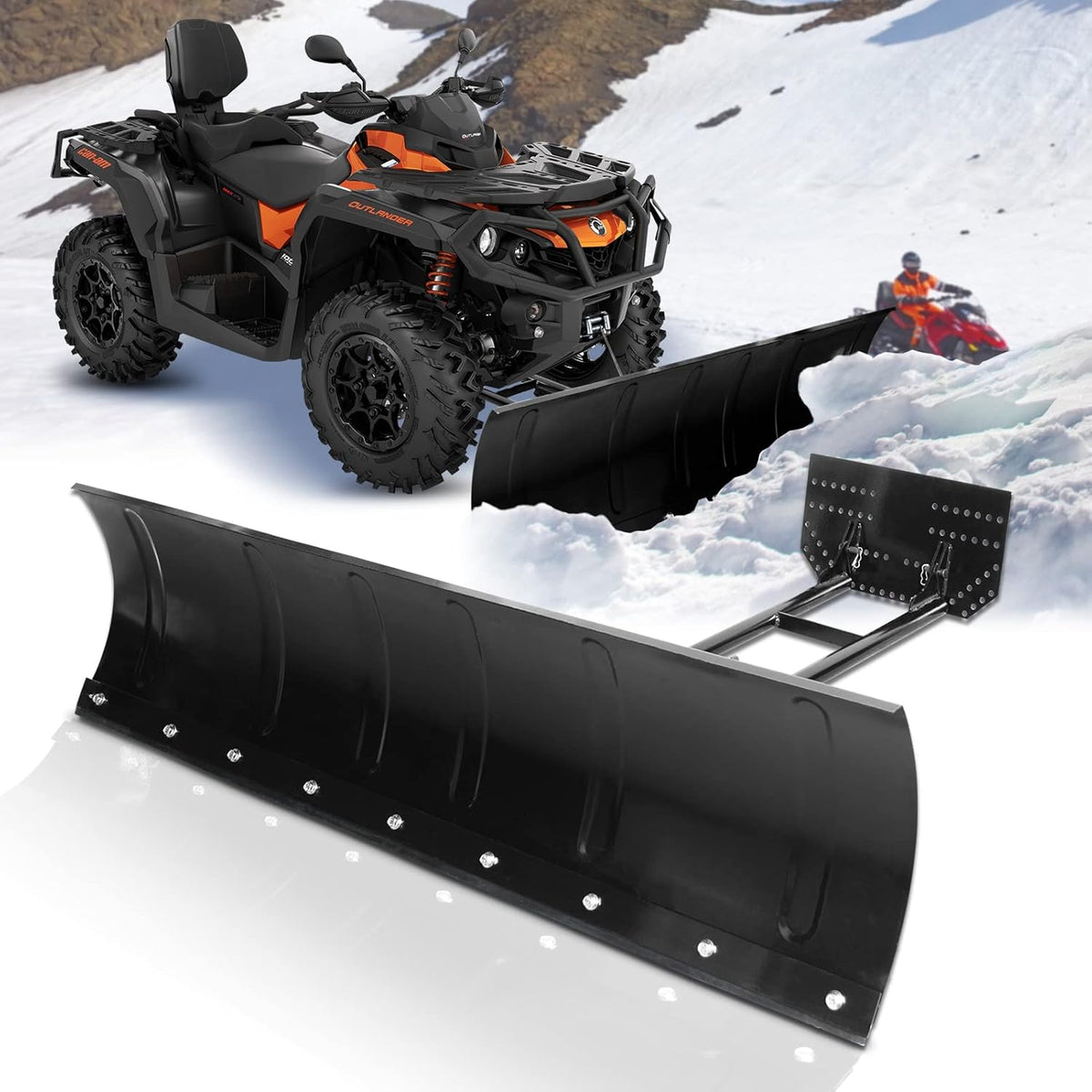 Universal Steel Snow Plow Kit for Pickup Trucks UTV ATV 50 Inch R732598