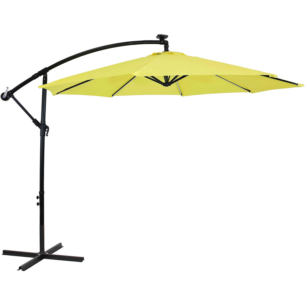 10ft Offset Hanging Cantilever Patio Umbrella Navy Blue Q347