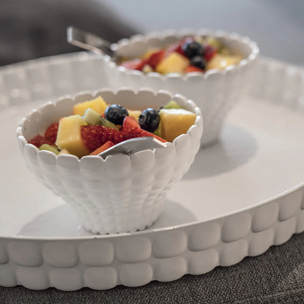 Milk white Round tray Y2734