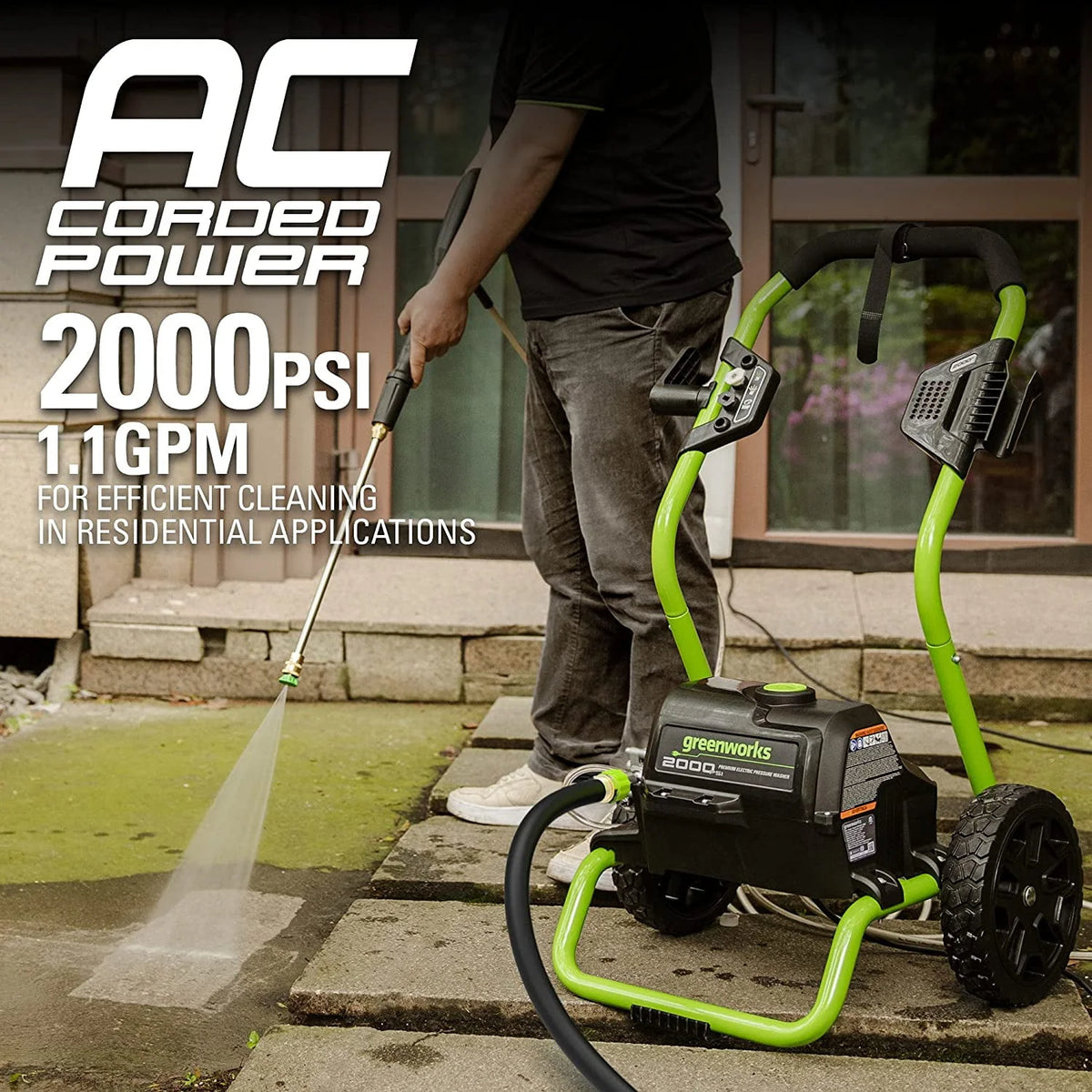 2000 PSI 1.1 GPM Electric Pressure Washer T3285